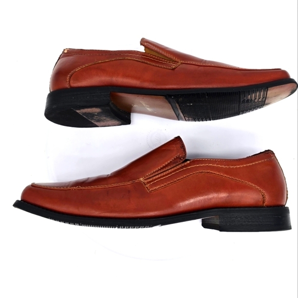 Delli Aldo Shoes Men\'s 8.5 Slip-On Square Toe Classic Loafers Brown main image 5